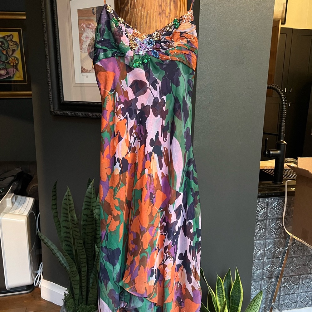 BCBGMaxAzria Multicolor Floral Dress